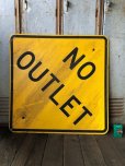 画像5: Vintage Road Sign NO OUTLET (T642)