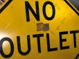 画像6: Vintage Road Sign NO OUTLET (T621)