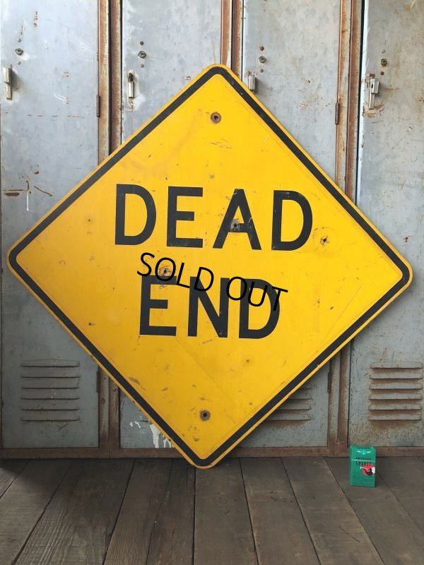 画像1: Vintage Road Sign DEAD END (T620)