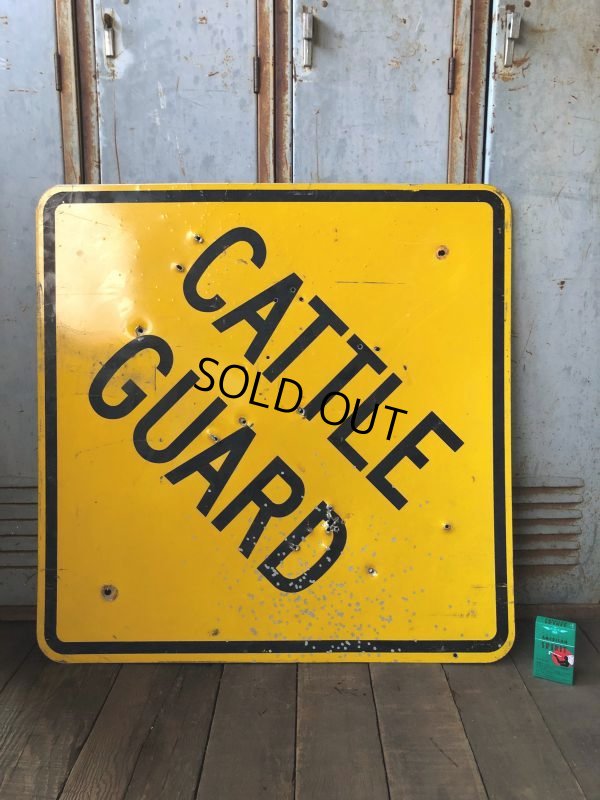 画像5: Vintage Road Sign CATTLE GUARD (T625)