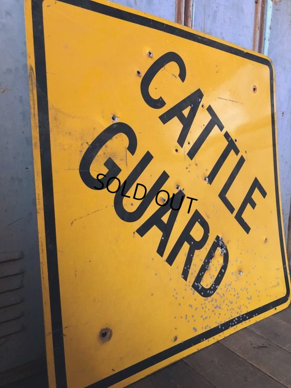 画像6: Vintage Road Sign CATTLE GUARD (T625)