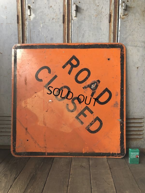 画像6: Vintage Road Sign ROAD CLOSED (T646)