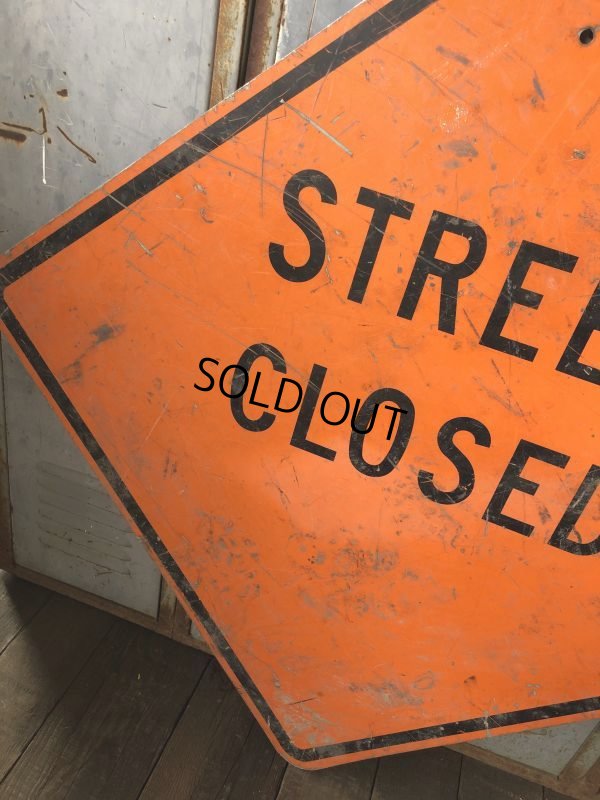 画像3: Vintage Road Sign STREET CLOSED (T645)