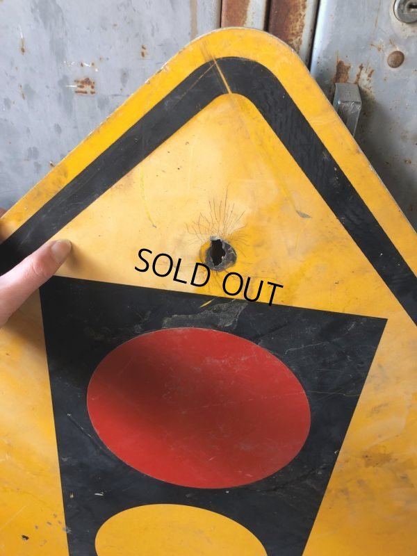 画像2: Vintage Road Sign TRAFFIC SIGNAL (T640)