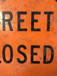 画像5: Vintage Road Sign STREET CLOSED (T645)