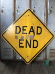 画像1: Vintage Road Sign DEAD END (T641) (1)