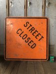 画像6: Vintage Road Sign STREET CLOSED (T645)