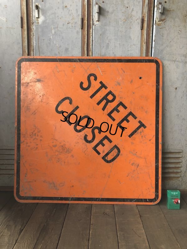 画像6: Vintage Road Sign STREET CLOSED (T645)