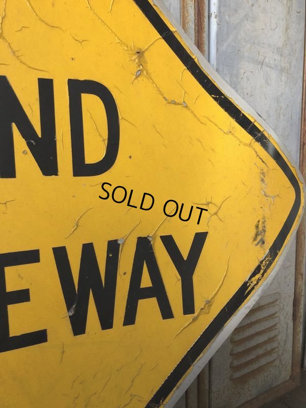 画像3: Vintage Road Sign BLIND DRIVEWAY (T651)