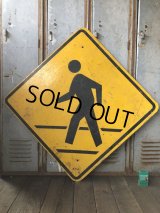 Vintage Road Sign CROSS WALK (T635)