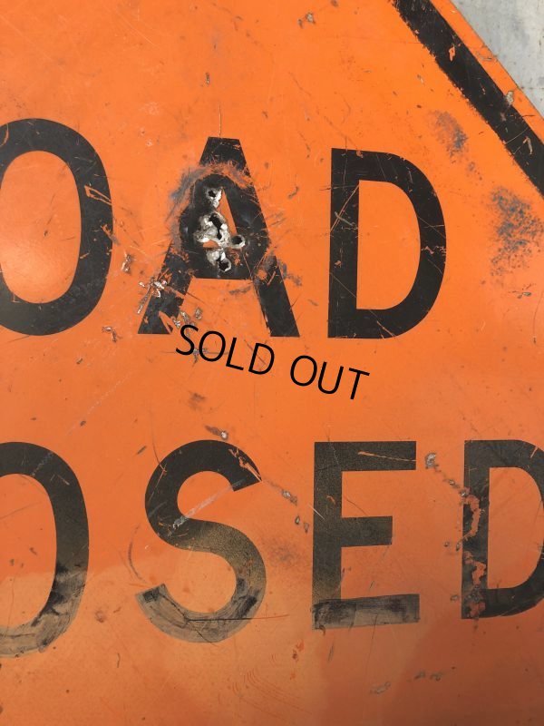 画像5: Vintage Road Sign ROAD CLOSED (T646)