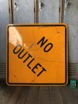 画像5: Vintage Road Sign NO OUTLET (T647)