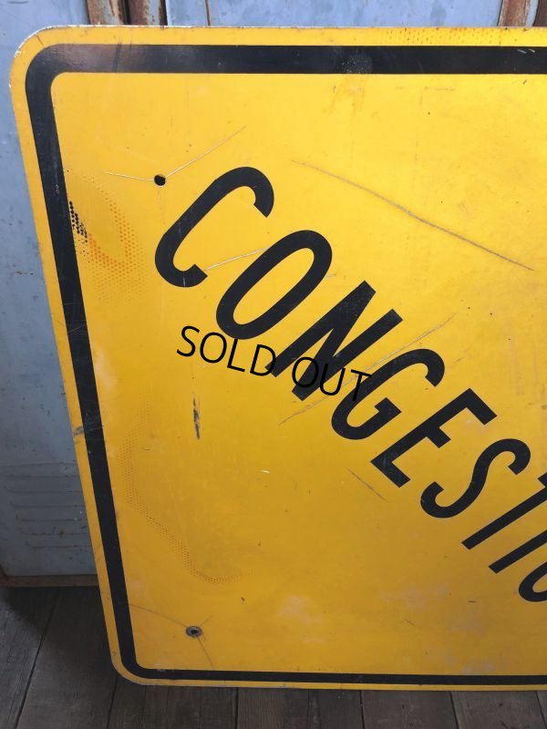 画像7: Vintage Road Sign CONGESTION (T622)