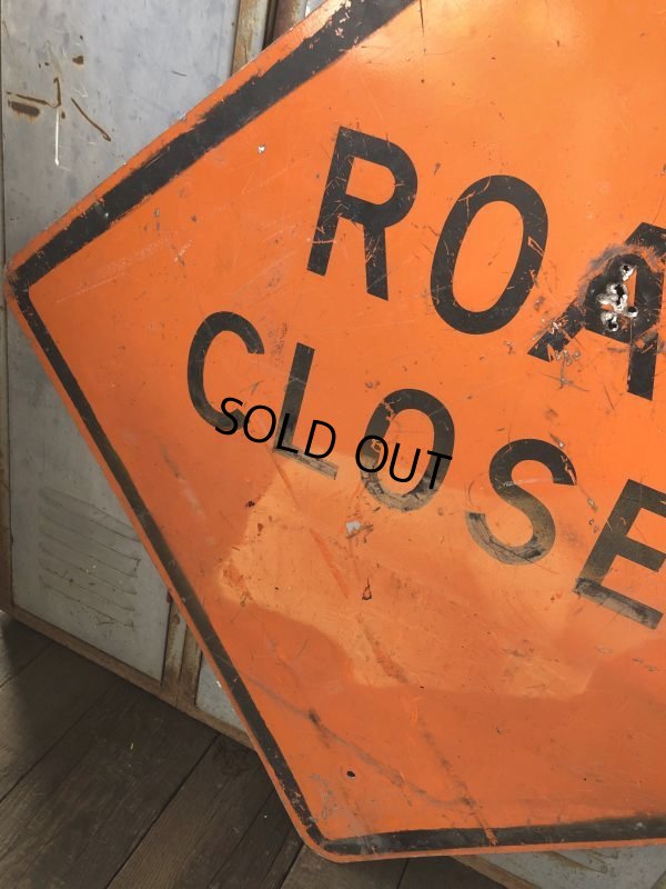 画像3: Vintage Road Sign ROAD CLOSED (T646)