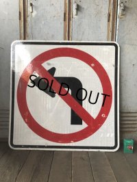 Vintage Road Sign ↰ X (T631)
