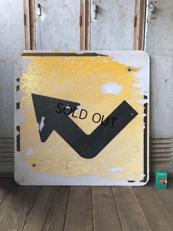 画像6: Vintage Road Sign ↱ (T633)