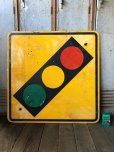 画像5: Vintage Road Sign TRAFFIC SIGNAL (T640)