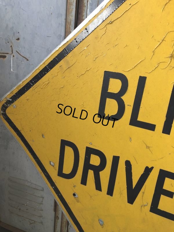 画像4: Vintage Road Sign BLIND DRIVEWAY (T651)