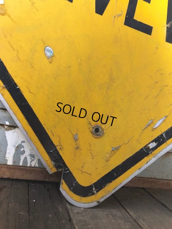 画像5: Vintage Road Sign BLIND DRIVEWAY (T651)