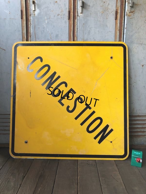 画像3: Vintage Road Sign CONGESTION (T622)