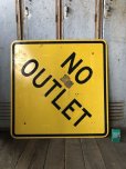 画像3: Vintage Road Sign NO OUTLET (T621)