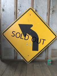 Vintage Road Sign ↰  (T632)