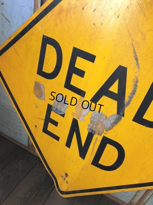 画像3: Vintage Road Sign DEAD END (T641)