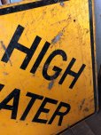 画像7: Vintage Road Sign HIGH WATER (T623)