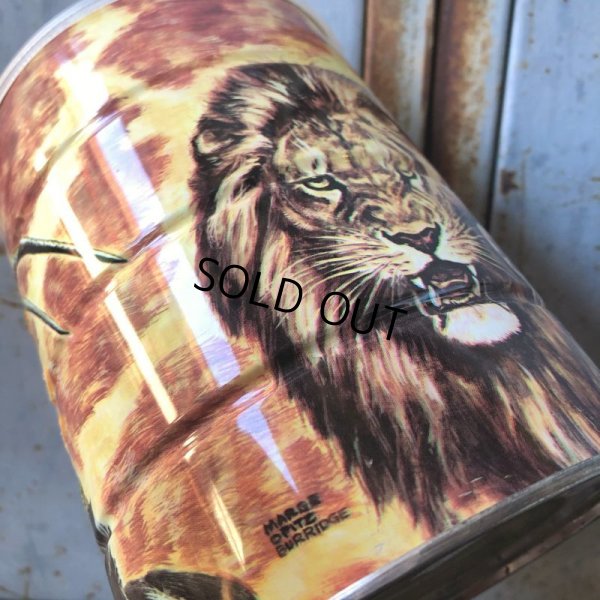 画像5: Vintage Safari Coffee Animal Tin Can African Lion (T659)