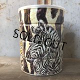 Vintage Safari Coffee Animal Tin Can Cape Buffalo (T656)