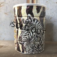Vintage Safari Coffee Animal Tin Can Cape Buffalo (T656)