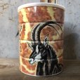 画像2: Vintage Safari Coffee Animal Tin Can African Lion (T658) (2)