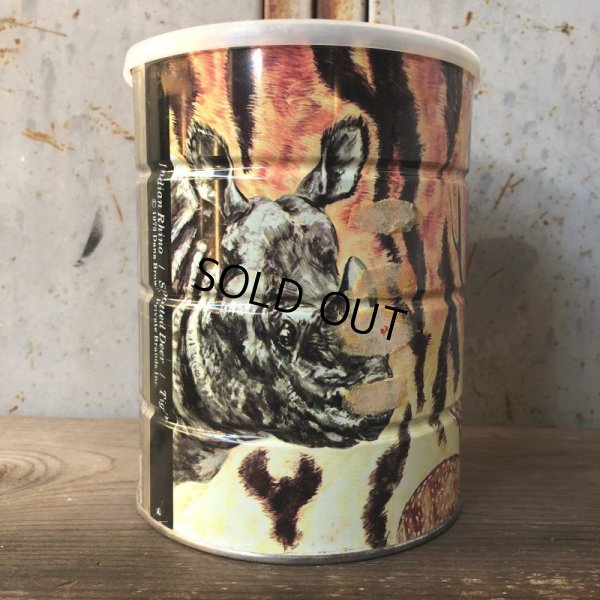 画像3: Vintage Safari Coffee Animal Tin Can Tiger (T654)
