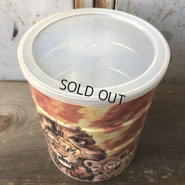 画像5: Vintage Safari Coffee Animal Tin Can African Lion (T658)