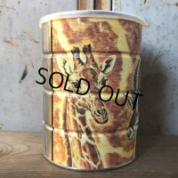 Vintage Safari Coffee Animal Tin Can African Lion (T659)