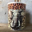 画像1: Vintage Safari Coffee Animal Tin Can African Elephant (T660) (1)