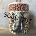 Vintage Safari Coffee Animal Tin Can African Elephant (T660)