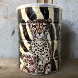 Vintage Safari Coffee Animal Tin Can Cape Buffalo (T657)