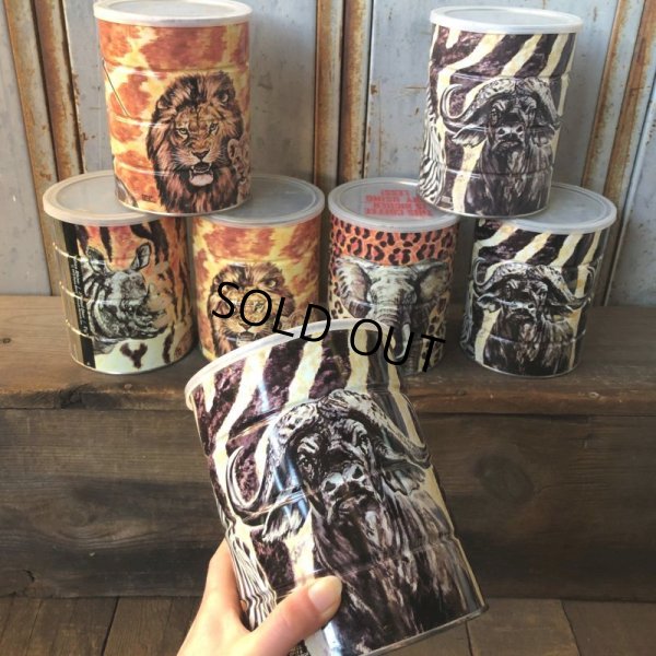 画像7: Vintage Safari Coffee Animal Tin Can African Lion (T658)