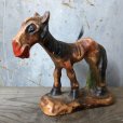 画像1: Vintage Laughing Donkey Ceramic Statue (T663) (1)