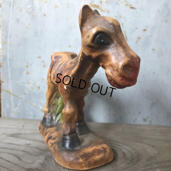 画像5: Vintage Laughing Donkey Ceramic Statue (T663)