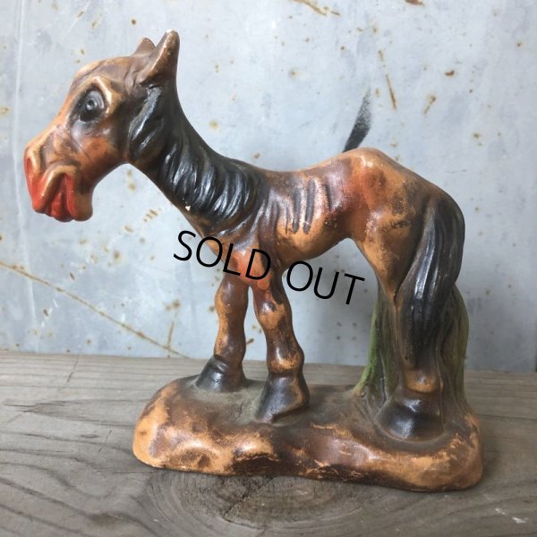 画像2: Vintage Laughing Donkey Ceramic Statue (T663)