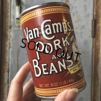 Vintage Van Camp's Pork and Beans Can (T681)