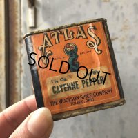 Vintage Atlas Cayenne Pepper Can (T678)