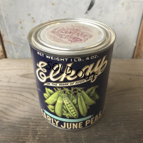 画像2: Vintage Elkay Early June Peas Can (T680)