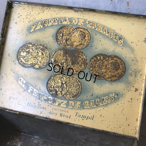 画像9: Vintage Cigar Tobacco Can El Principe de Gales (T714)