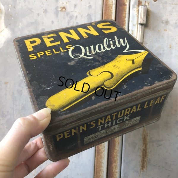 画像1: Vintage Cigar Tobacco Can Penn's (T721)