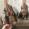 60s Vintage Bassett Hounds Dog Sexton Wall Decor (T725)