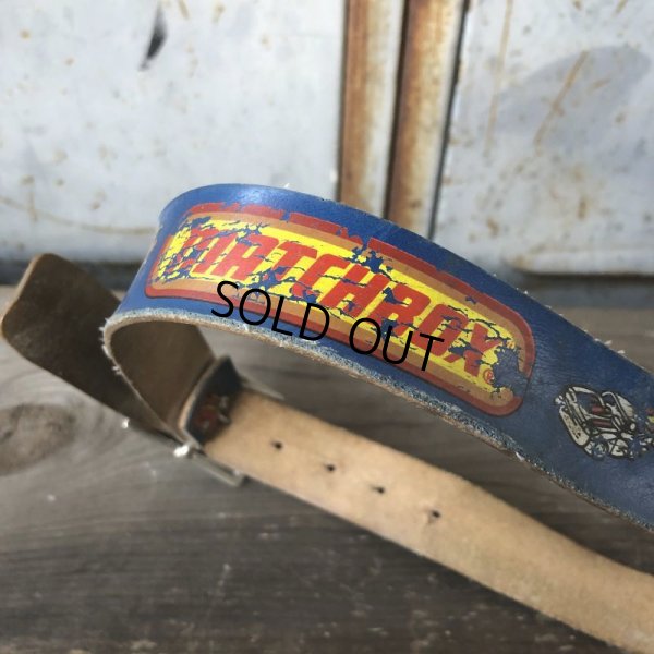 画像5: Vintage Matchbox Race Car Kids Leather Belt (T728)