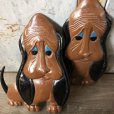 画像3: 60s Vintage Bassett Hounds Dog Sexton Wall Decor (T725)